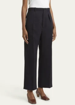 SETCHUPleated Wool Gabardine Chino Pants