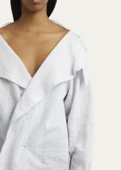 SETCHUStripe Button Down Blouse