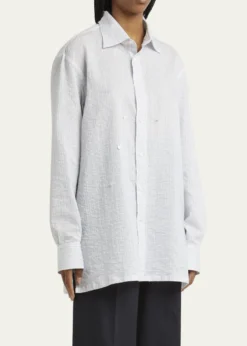 SETCHUStripe Button Down Blouse