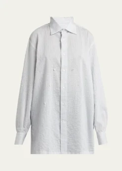 SETCHUStripe Button Down Blouse