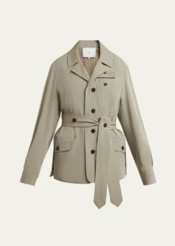 SETCHUTravel Self-Tie Wool Safari Jacket