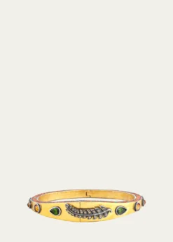 Sevan Bicakci24K Yellow Gold Tapered Leaf Bangle