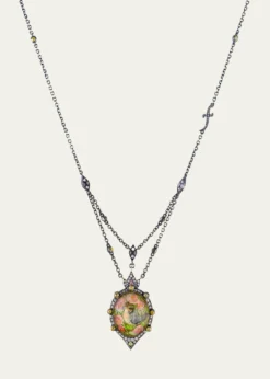 Sevan Bicakci24K Yellow Gold Mosiac Pendant Necklace with Diamonds