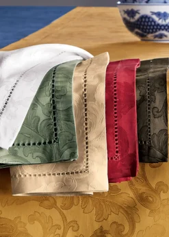 SferraAcanthus Jacquard Napkins, Set of 4