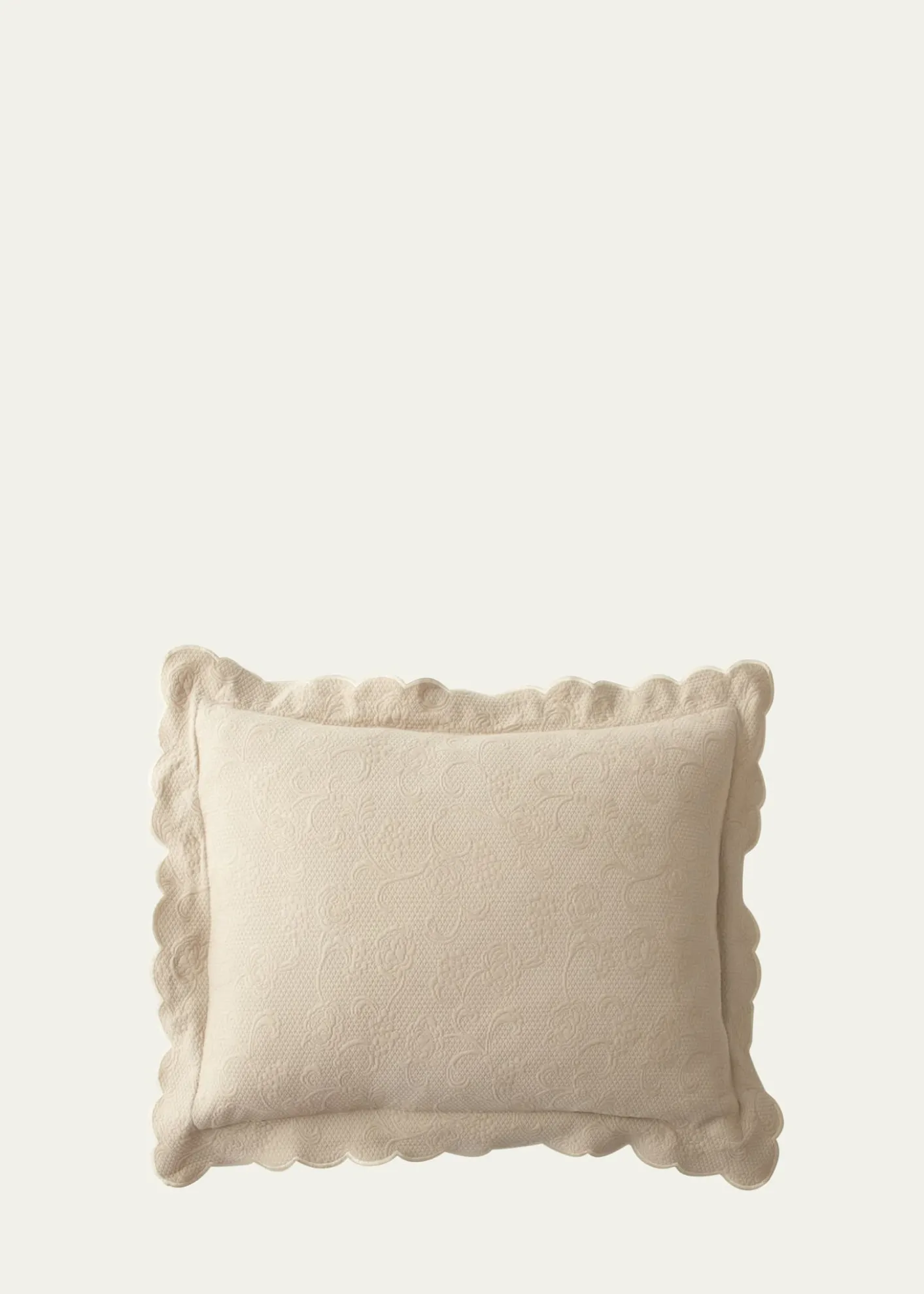 SferraAlice Floral Matelasse Boudoir Sham