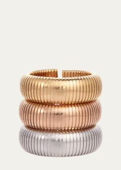 Sidney Garber18K Rose Gold Tubogas Domed Cuff