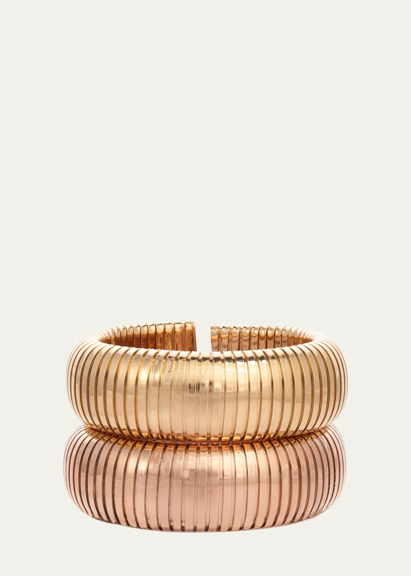 Sidney Garber18K Rose Gold Tubogas Domed Cuff