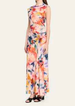 SIMKHAIAcacia Draped Jersey Midi Dress