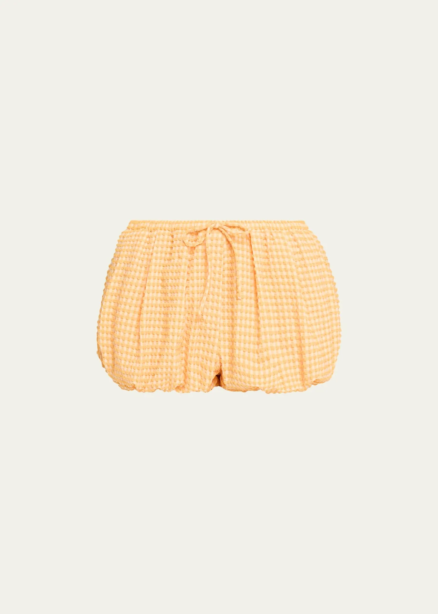 SIMKHAIAddie Textured Gingham Bubble Shorts