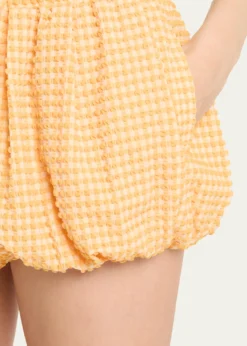 SIMKHAIAddie Textured Gingham Bubble Shorts