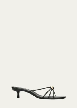 SIMKHAIAmaya Strappy Leather Kitten-Heel Sandals