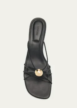 SIMKHAIAmaya Strappy Leather Kitten-Heel Sandals