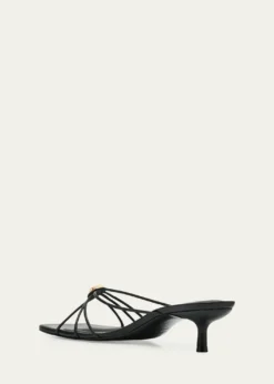 SIMKHAIAmaya Strappy Leather Kitten-Heel Sandals