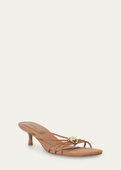SIMKHAIAmaya Strappy Suede Kitten-Heel Sandals
