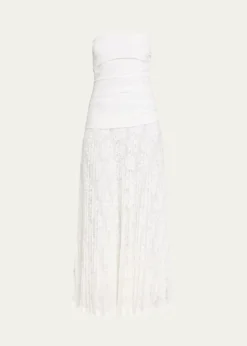 SIMKHAIAnnalise Cotton Lace Midi Dress