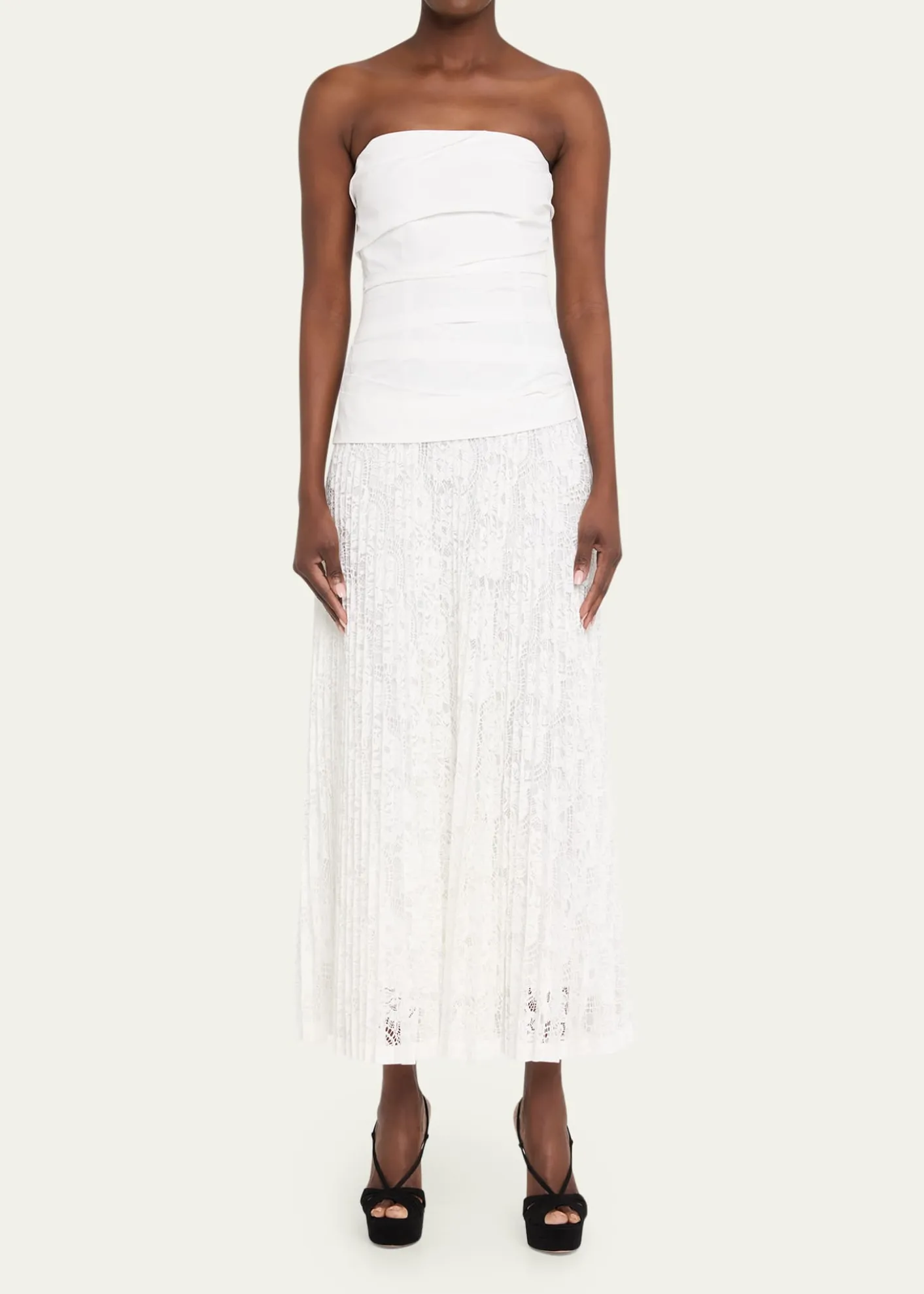 SIMKHAIAnnalise Cotton Lace Midi Dress