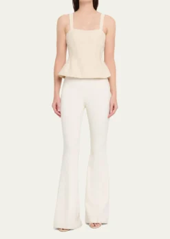 SIMKHAIApril Cotton Faille Bustier Top