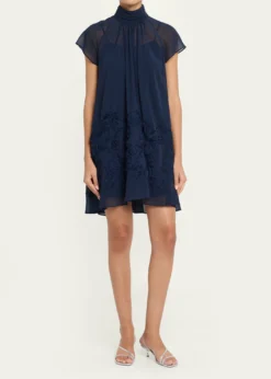 SIMKHAIAveil Embroidered Organza Mini Dress