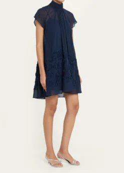SIMKHAIAveil Embroidered Organza Mini Dress