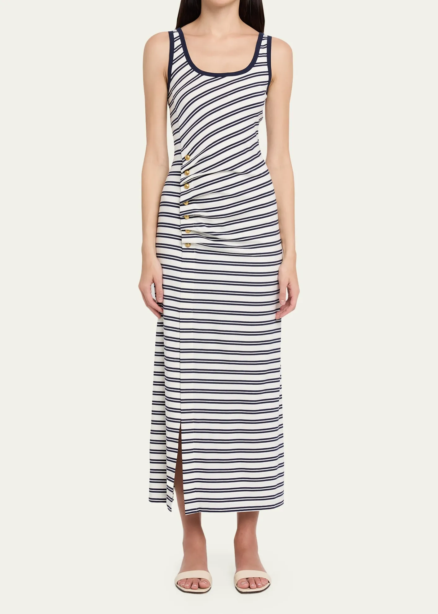 SIMKHAIBecker Striped Cotton Jersey Maxi Dress