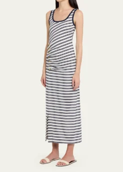 SIMKHAIBecker Striped Cotton Jersey Maxi Dress