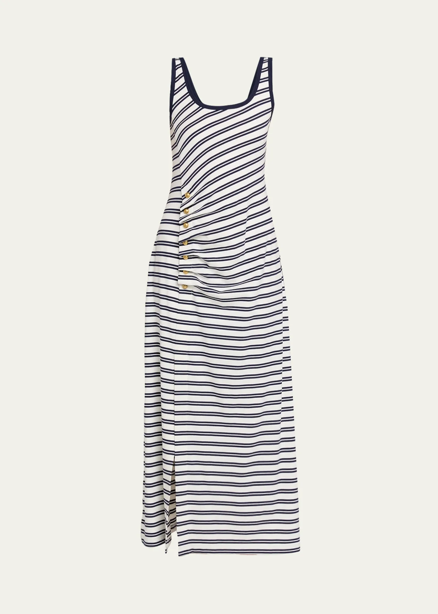 SIMKHAIBecker Striped Cotton Jersey Maxi Dress