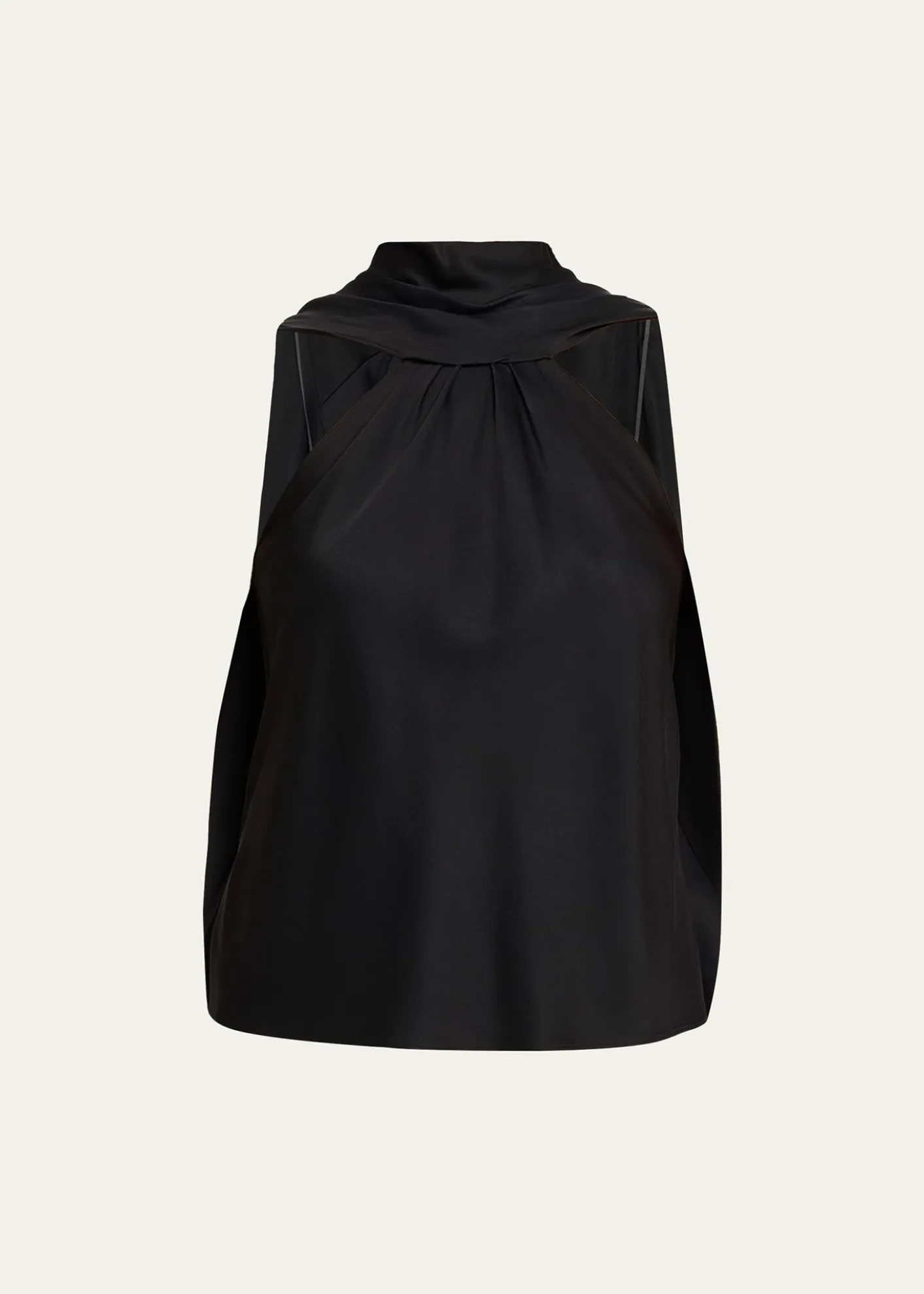 SIMKHAIBella Sleeveless Satin Cape Top