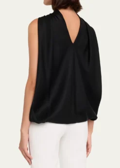 SIMKHAIBella Sleeveless Satin Cape Top