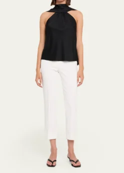 SIMKHAIBella Sleeveless Satin Cape Top