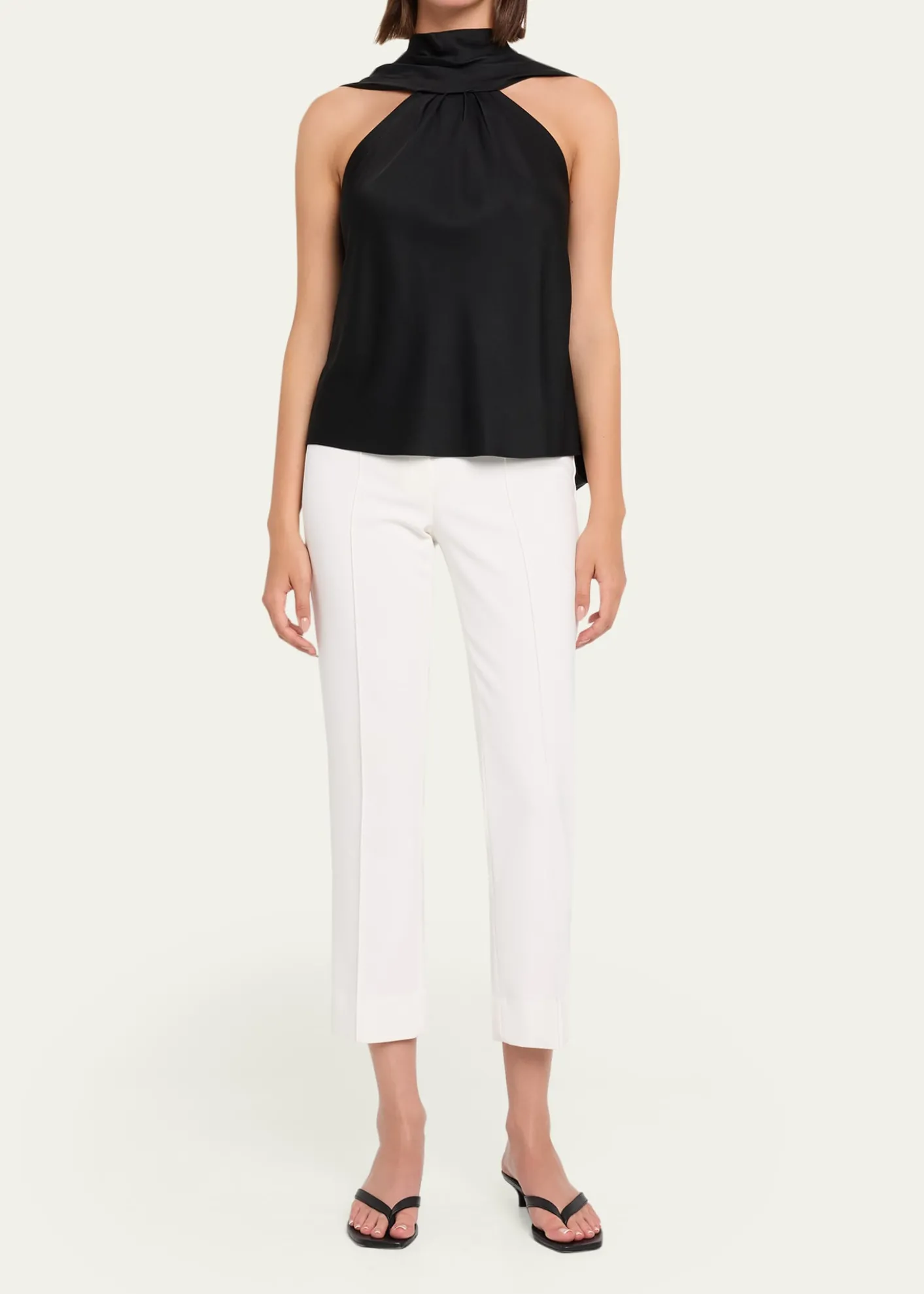 SIMKHAIBella Sleeveless Satin Cape Top