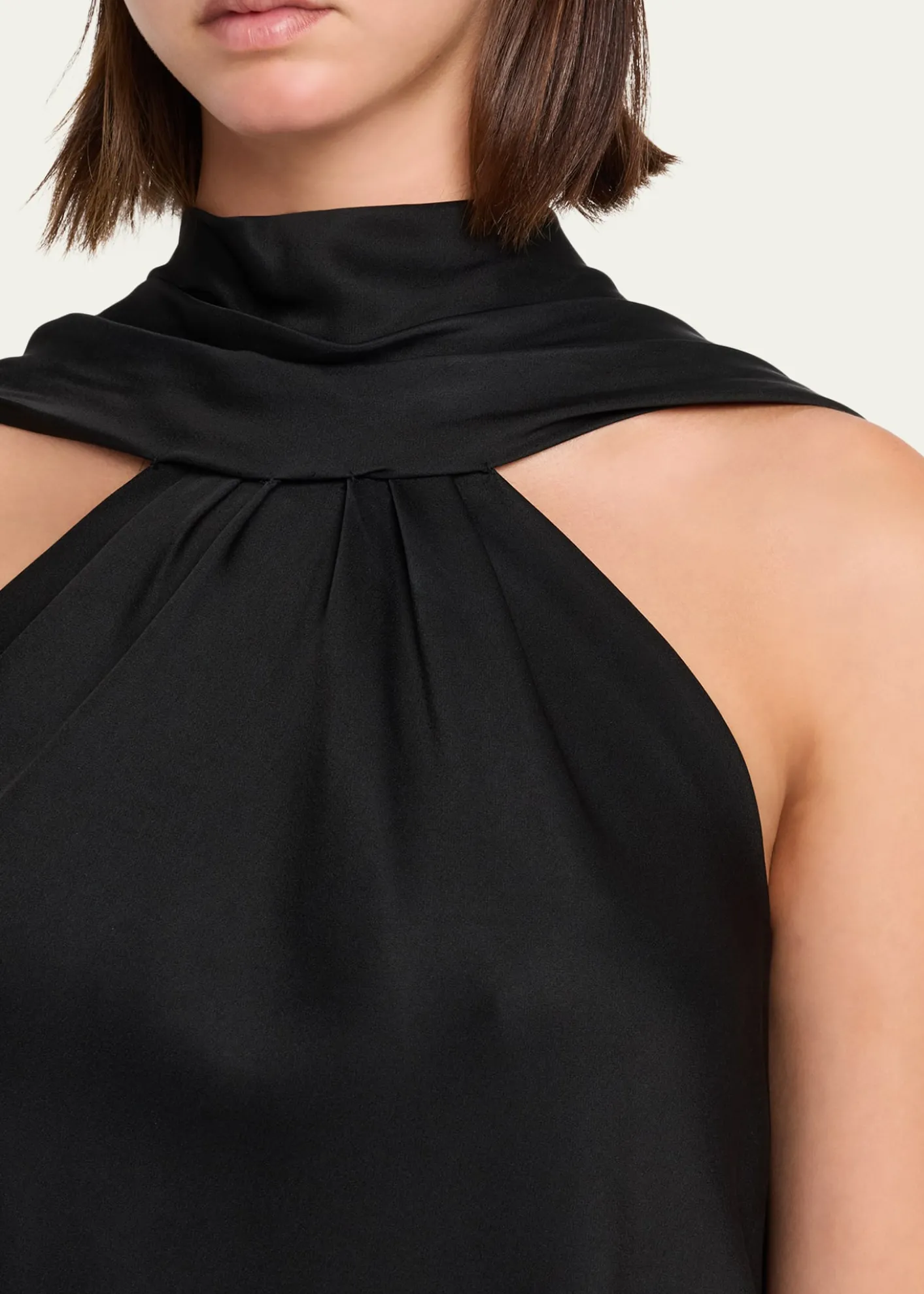 SIMKHAIBella Sleeveless Satin Cape Top