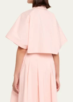 SIMKHAIBlair Cropped Short-Sleeve Shirt