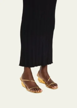 SIMKHAIBridget Metallic Wedge Strappy Sandals