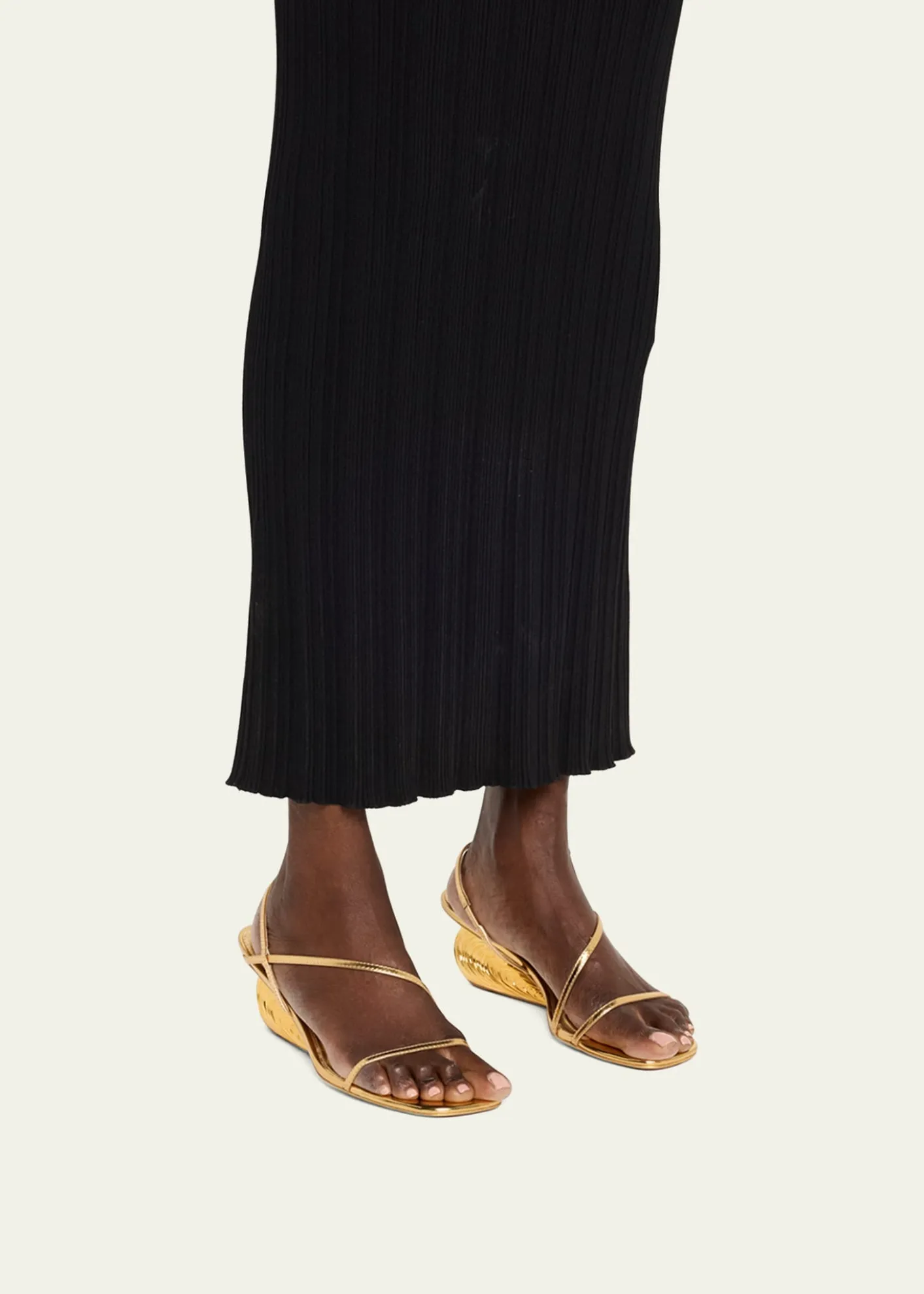 SIMKHAIBridget Metallic Wedge Strappy Sandals