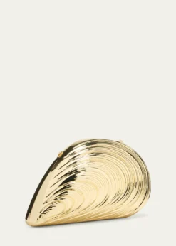 SIMKHAIBridget Metal Oyster Shell Clutch Bag