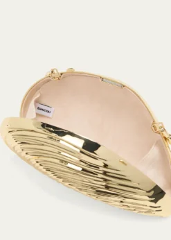 SIMKHAIBridget Metal Oyster Shell Clutch Bag