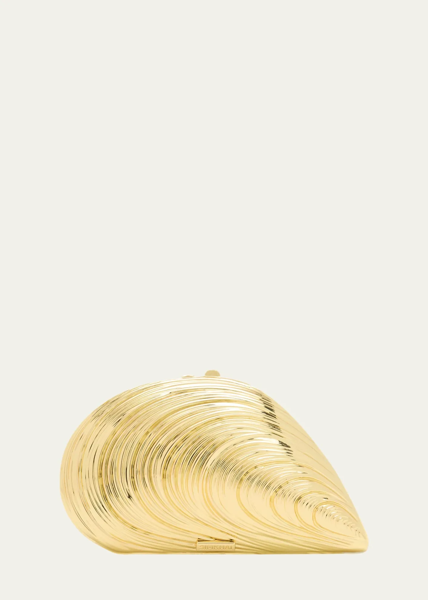 SIMKHAIBridget Mini Metal Oyster Shell Clutch Bag