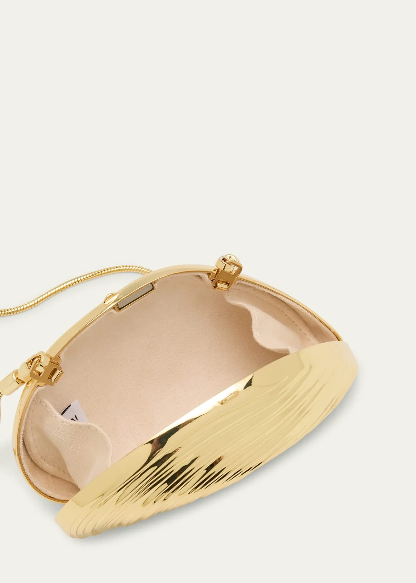 SIMKHAIBridget Mini Metal Oyster Shell Clutch Bag