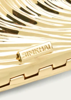 SIMKHAIBridget Mini Metal Oyster Shell Clutch Bag