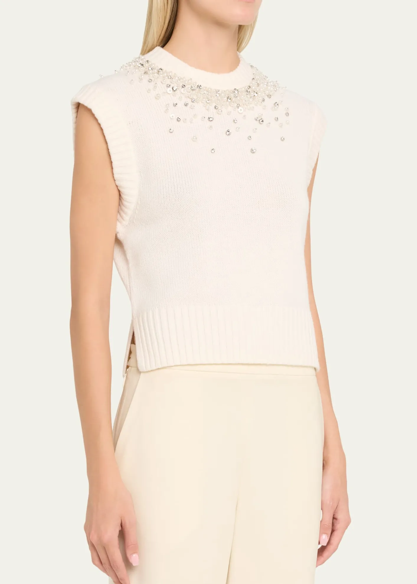 SIMKHAICandra Embellished Knit Vest