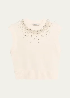 SIMKHAICandra Embellished Knit Vest