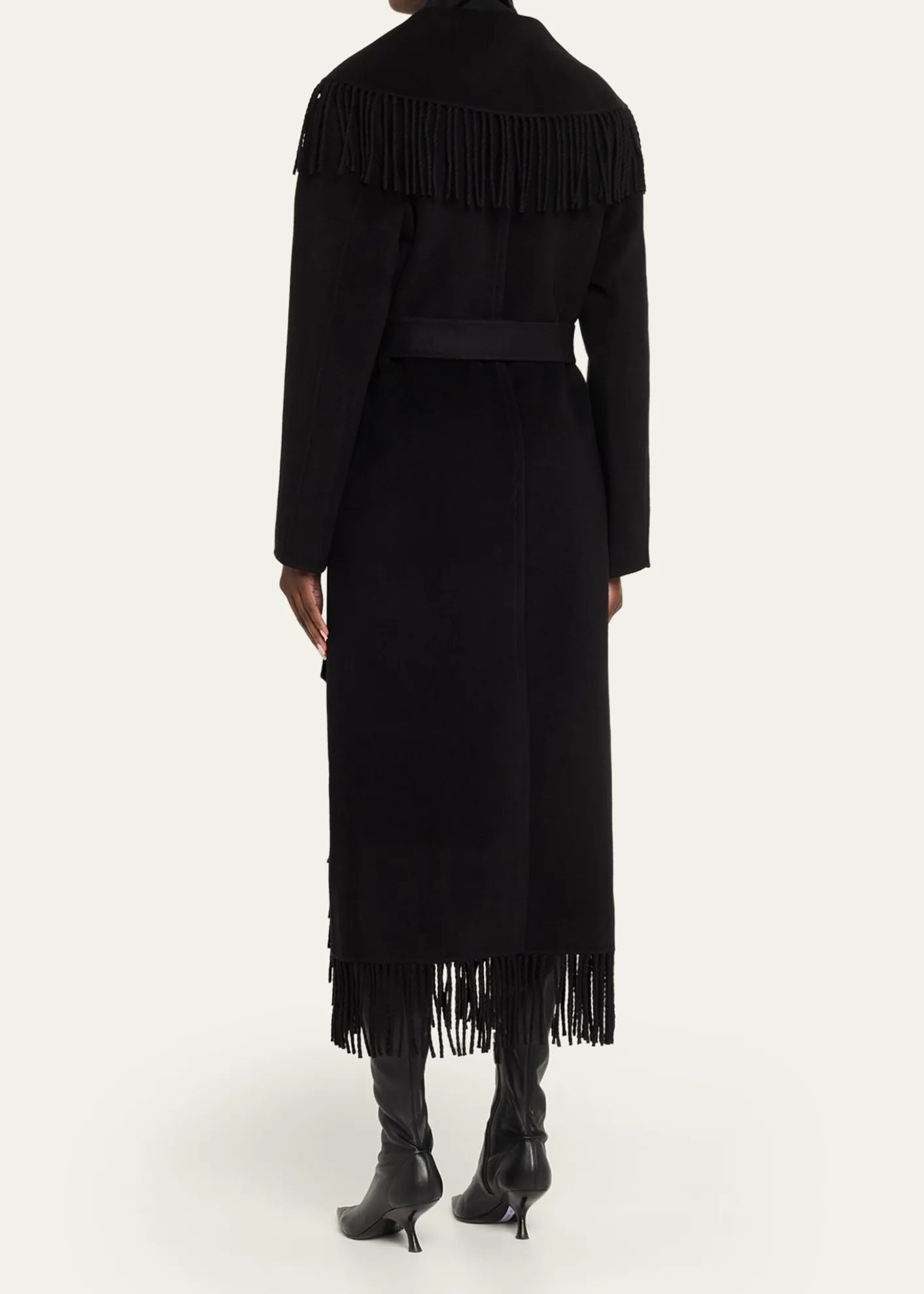 SIMKHAICarrie Belted Fringe Robe Coat