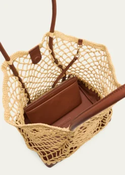 SIMKHAICaspian Open-Work Raffia Tote Bag