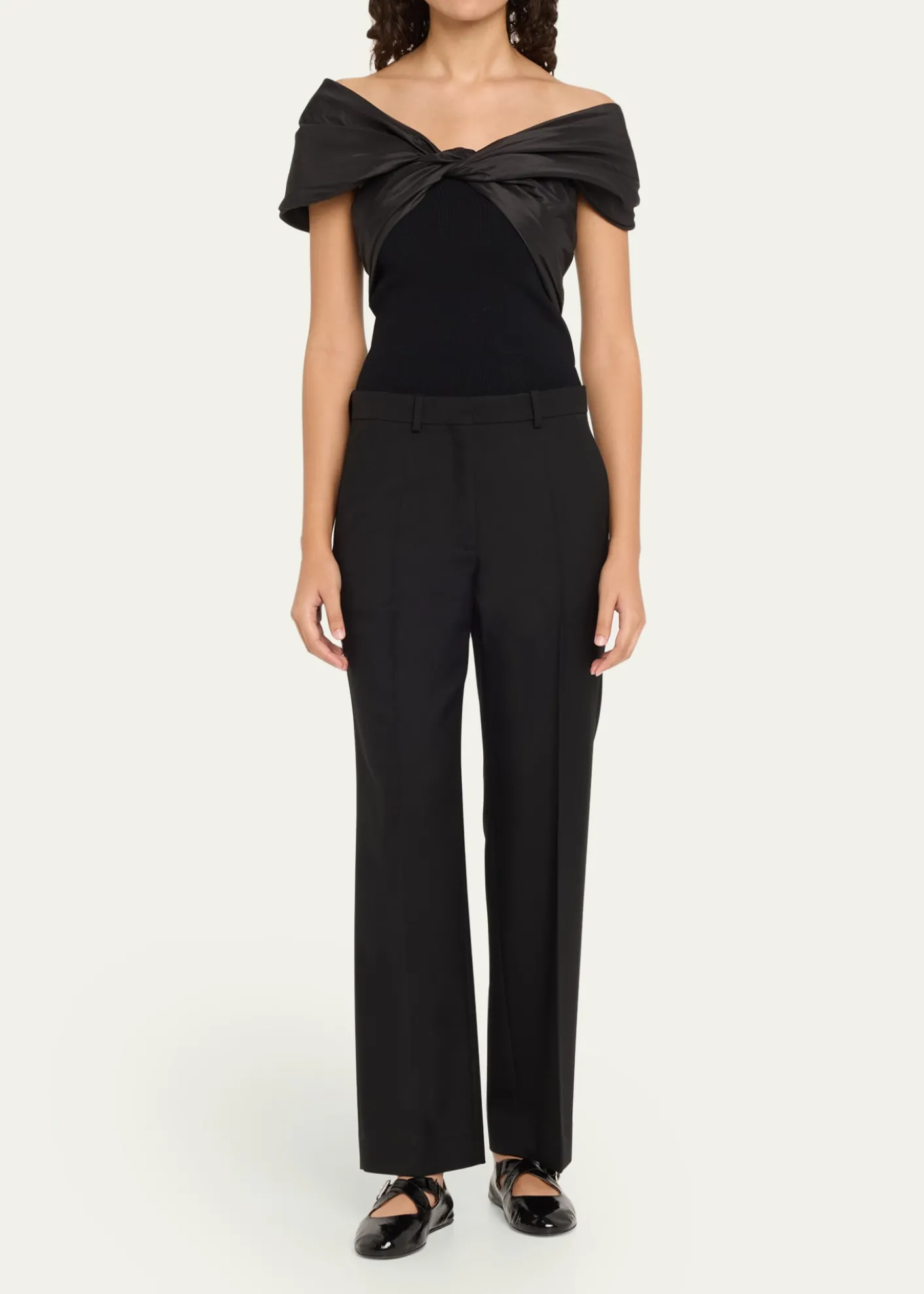 SIMKHAICeliana Combo Off-The-Shoulder Top