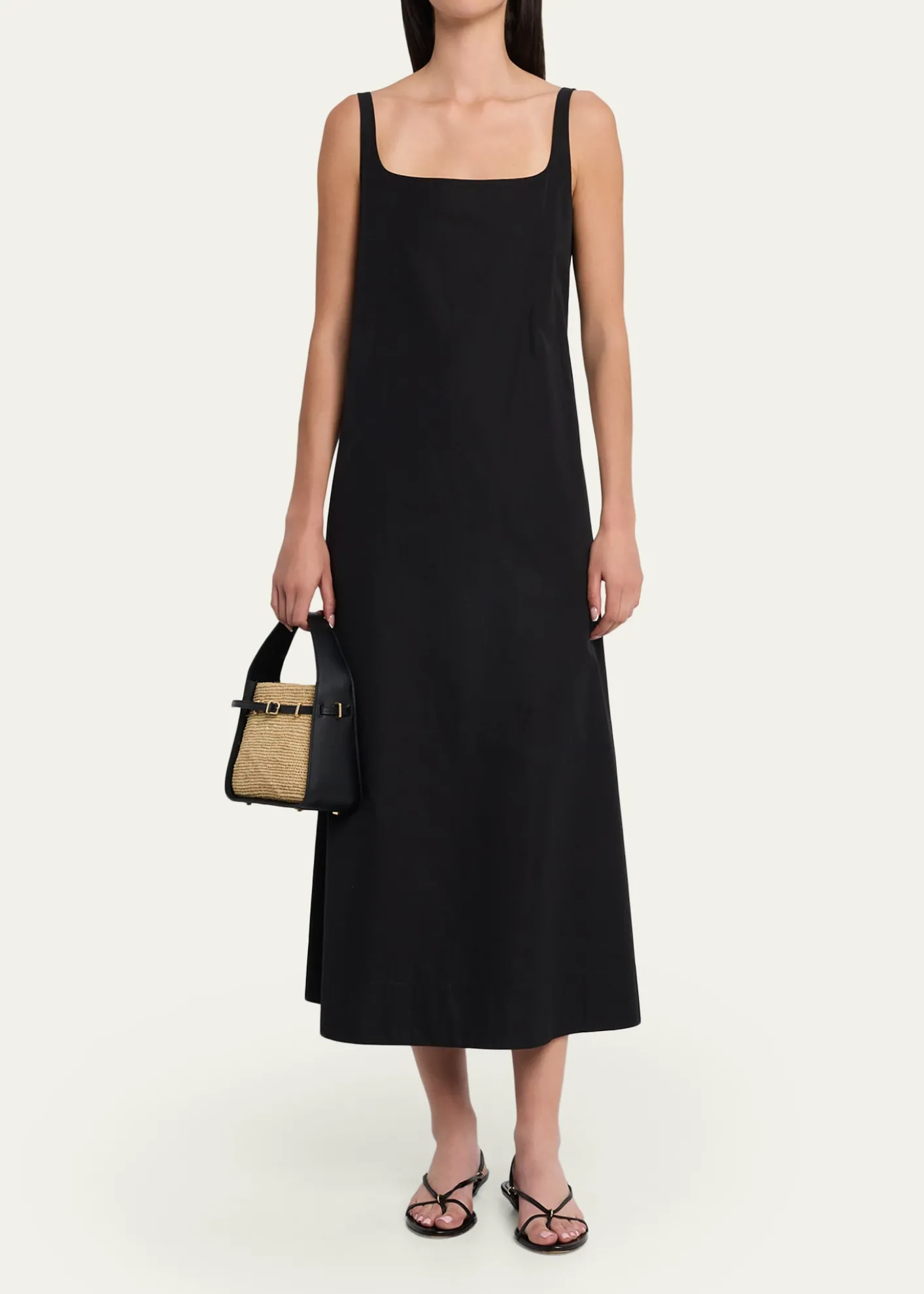SIMKHAICleo Mini Raffia Bucket Bag