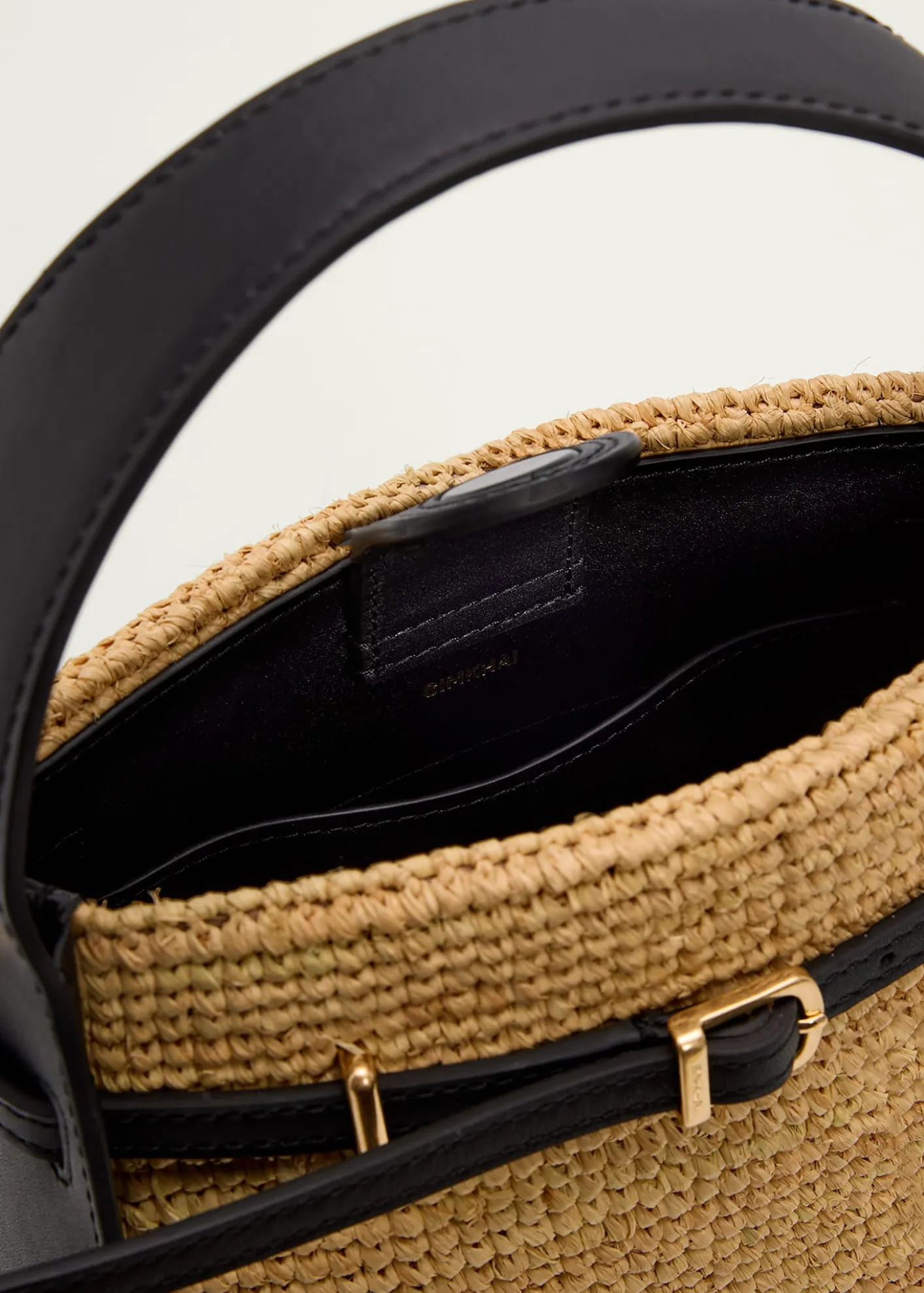 SIMKHAICleo Mini Raffia Bucket Bag