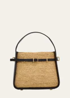 SIMKHAICleo Mini Raffia Bucket Bag