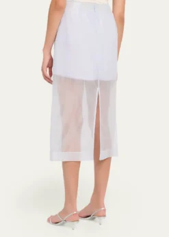 SIMKHAIDana Organza Midi Skirt