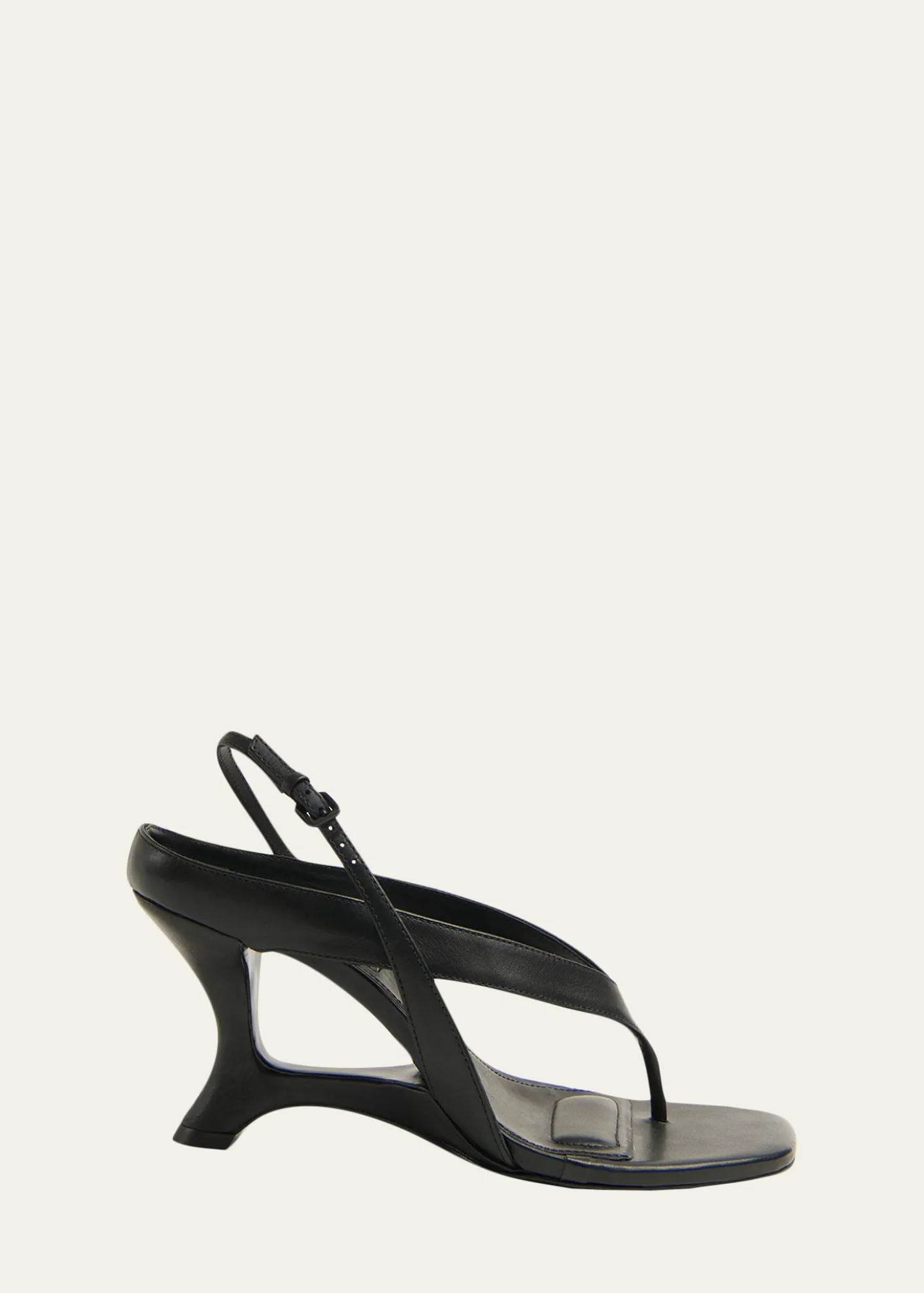 SIMKHAIDarya Leather Wedge Thong Sandals