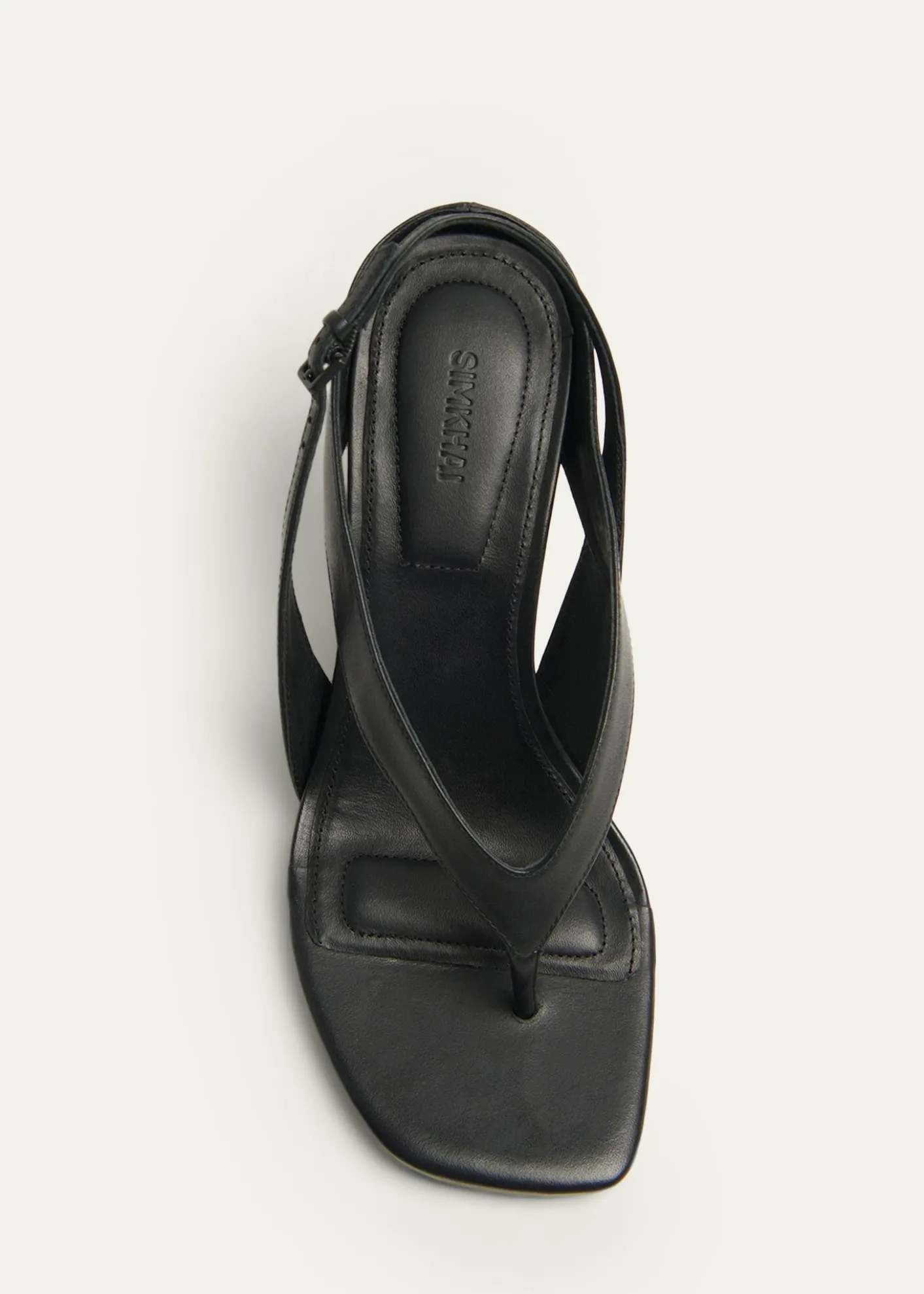 SIMKHAIDarya Leather Wedge Thong Sandals